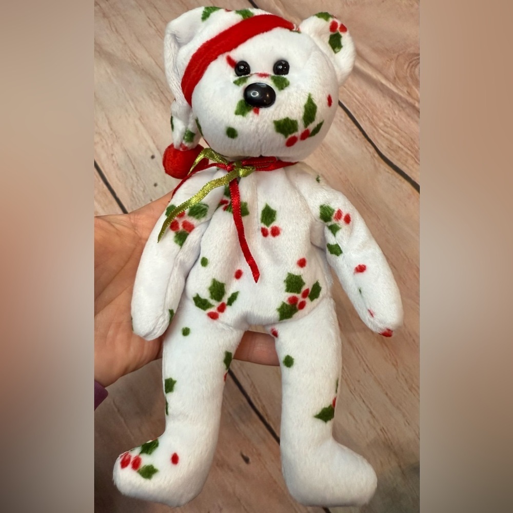 Ty Beanie Baby 1998 HOLIDAY TEDDY the Bear (8 Inch)  Stuffed Animal